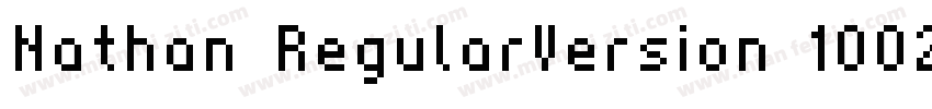 Nathan RegularVersion 1002字体转换
